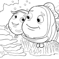 Desenho de Pai do Nemo para colorir