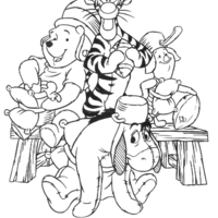 Desenho de Turma do Ursinho Pooh para colorir