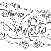 Desenho de Logo de Violetta para colorir