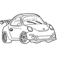 Desenho de Carro Chevette para colorir