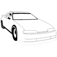 Desenho de Carro irado para colorir