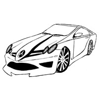 Desenho de Carro do Velozes e Furiosos para colorir