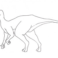 Desenho de Iguanodonte para colorir