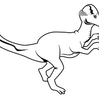 Desenho de dinossauro Paquicefalossauro para colorir