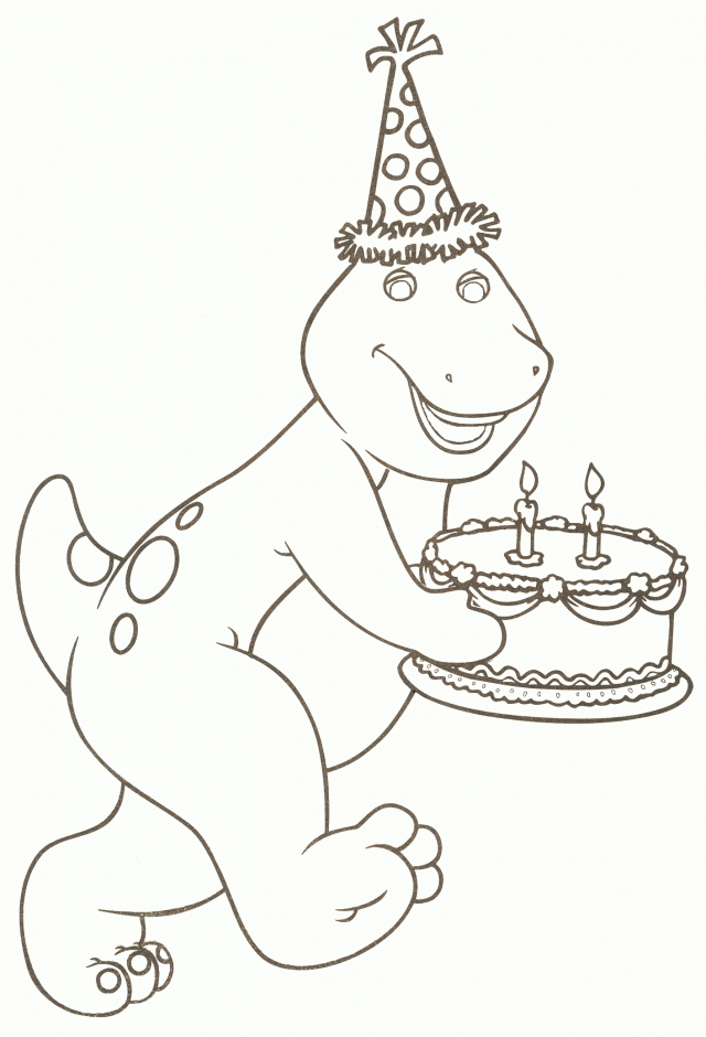 halloween barney coloring pages - photo #7