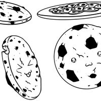 Desenho de Cookies para colorir