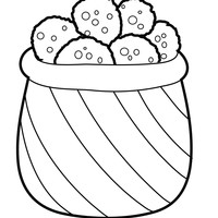 Desenho de Pote cheio de biscoitos para colorir