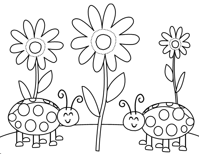 garden bugs coloring pages - photo #29