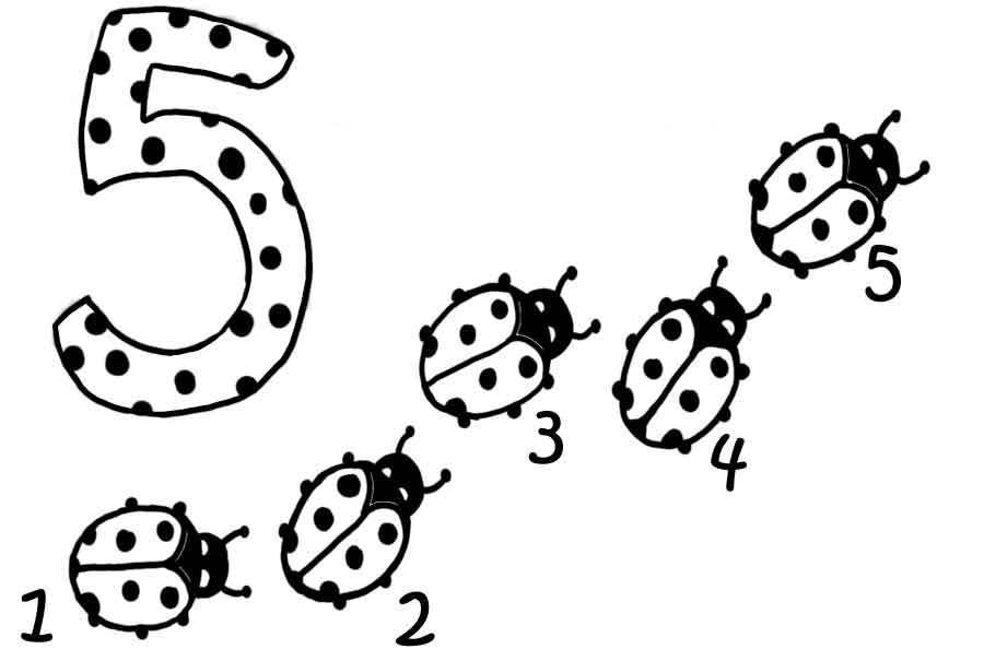 l is for ladybug coloring pages - photo #6