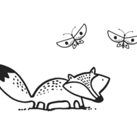 Desenho de Raposa fox para colorir