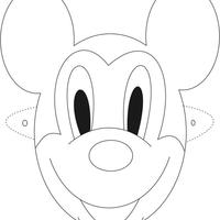 Desenho de Máscara do Mickey para colorir