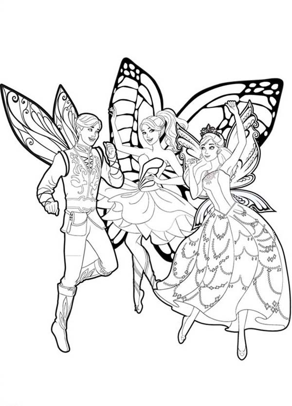 desenho de barbie mariposa e as fadasborboletas para