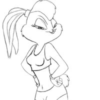 Desenho de Lola Bunny do Looney Tunes para colorir