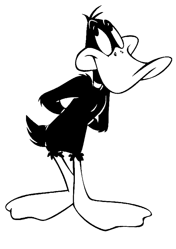 gangster daffy duck coloring pages - photo #5