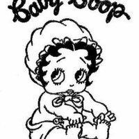 Desenho de Betty Boop baby para colorir