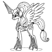 Desenho de Princesa Celestia My Little Pony para colorir