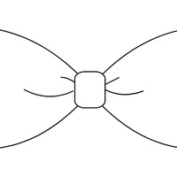 Desenho de Gravata borboleta para colorir