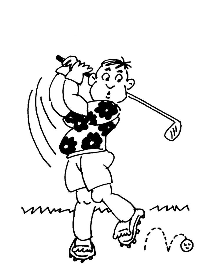 Desenhos De Jogando Golfe Para Colorir E Imprimir Colorironlinecom