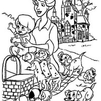 Desenho de Mãe e filho no piquenique para colorir