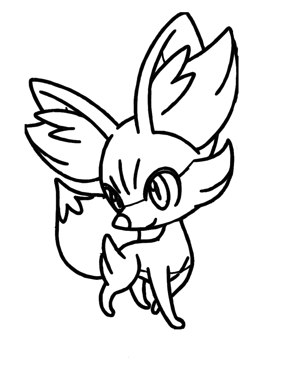 Desenho De Fennekin Para Colorir Tudodesenhos