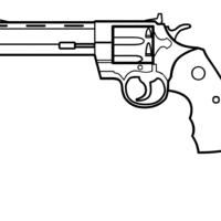 Desenho de Arma de fogo para colorir