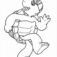 Desenho de Tartaruga Franklin para colorir