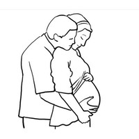 Resultado de imagem para desenho de mulher gravida