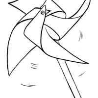 Desenho de Cata-vento para colorir