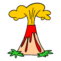 Desenhos de Vulcão para colorir
