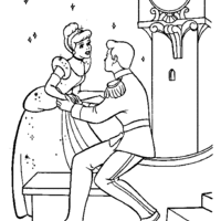 Desenho de Meia-noite no castelo da Cinderela para colorir