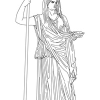 Desenho de Hera para colorir