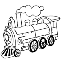 Desenho de Locomotiva para colorir