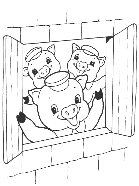 Tres porquinhos na casa de tijolos