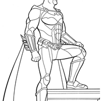 Desenho de Batman Marvel para colorir