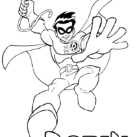 Desenho de Robin para colorir