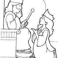 Ester Rainha Coroada Reina Biblia Tudodesenhos Sketch Coloring Page