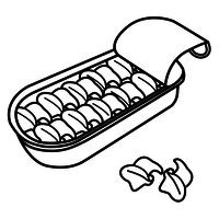 Desenho de Comida enlatada para colorir