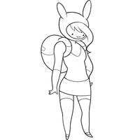 Desenho de Fionna para colorir