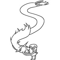 Desenho de Lady Íri e Jake para colorir