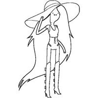 Desenho de Marceline para colorir