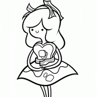 Desenho de Princesa de Hora de Aventura para colorir