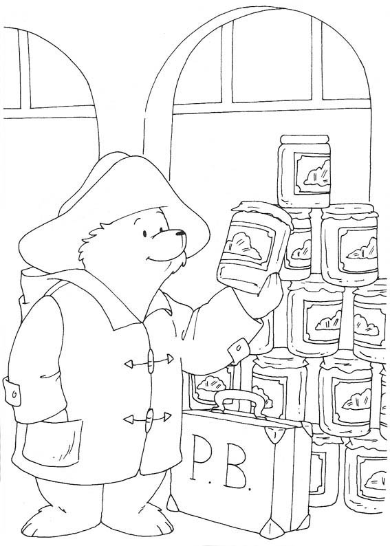 Paddington comprando mel