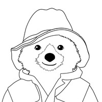 Desenho de Urso Paddington para colorir
