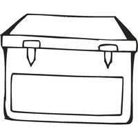 Desenho de Caixa de arquivos para colorir