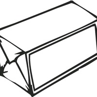 Desenho de Caixa retangular para colorir