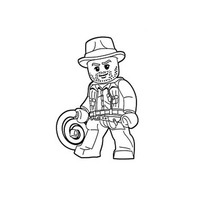 Desenho de Lego Indiana Jones para colorir