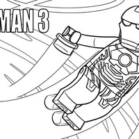 Desenho de Lego Iron Man para colorir
