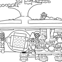 Desenho de Lego Hobbit para colorir