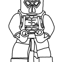 Desenho de Lego Batman Bane Lokehansen para colorir
