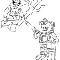 Desenho de Lego olorowanki para colorir